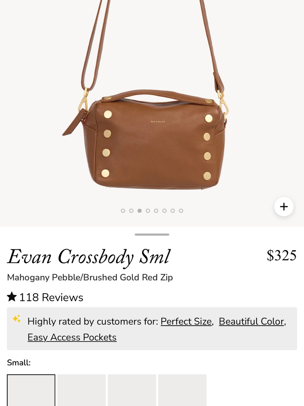 Hammitt Evan Top Handle Crossbody – Biscotti – Like New - Picture 2 of 10